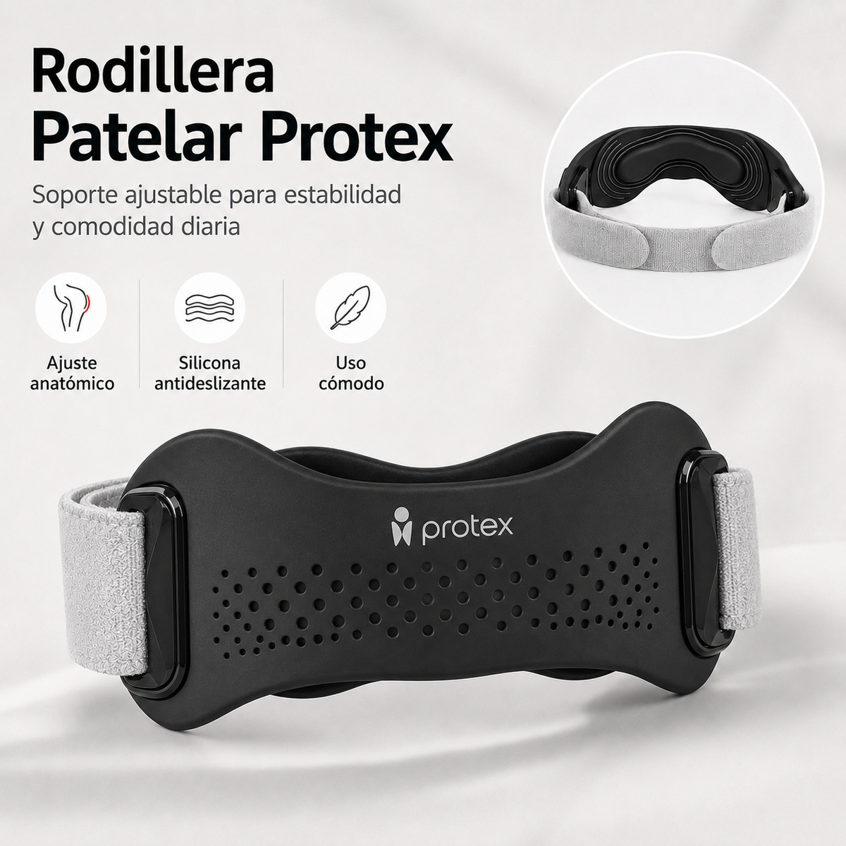 Rodillera Patelar ajustable para Alivio y Soporte de Rodilla Protex™