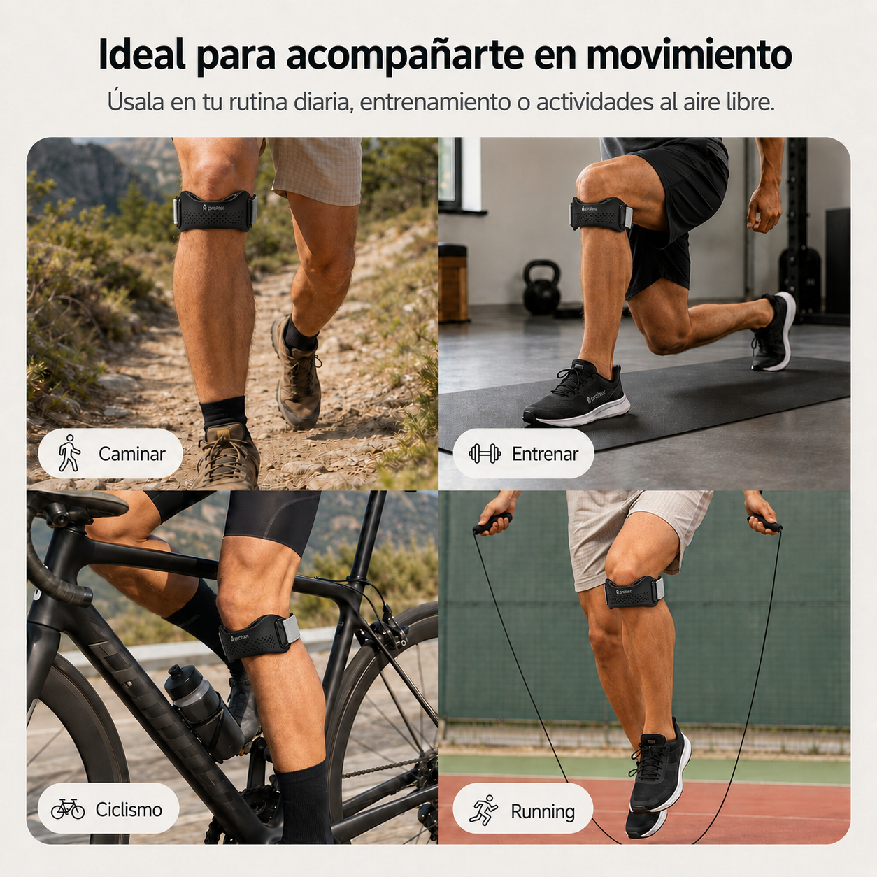 Rodillera Patelar ajustable para Alivio y Soporte de Rodilla Protex™